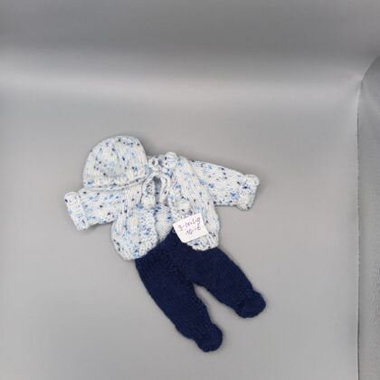 Handgestrickte Puppen Strick Set 20cm – "Winter-Wolke"