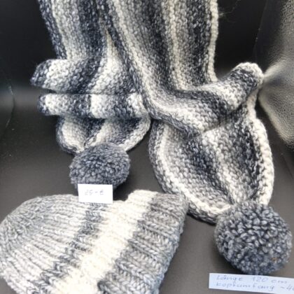 Kuscheliges Winter-Set in Graustufen