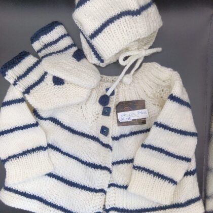 Maritimes Baby Strick-Set
